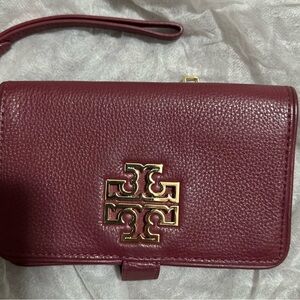 Tory Burch Burgundy Leather wallet